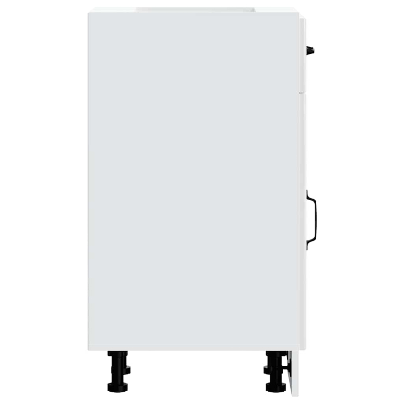 Küchen-Unterschrank Lucca Hochglanz-Weiß Holzwerkstoff