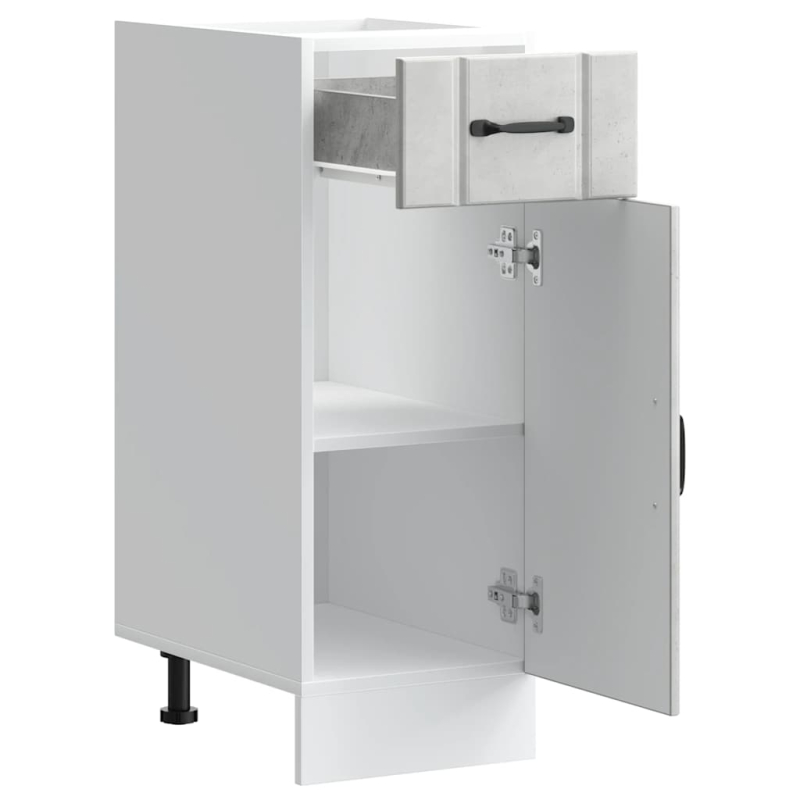 Küchen-Unterschrank Lucca Betongrau Holzwerkstoff