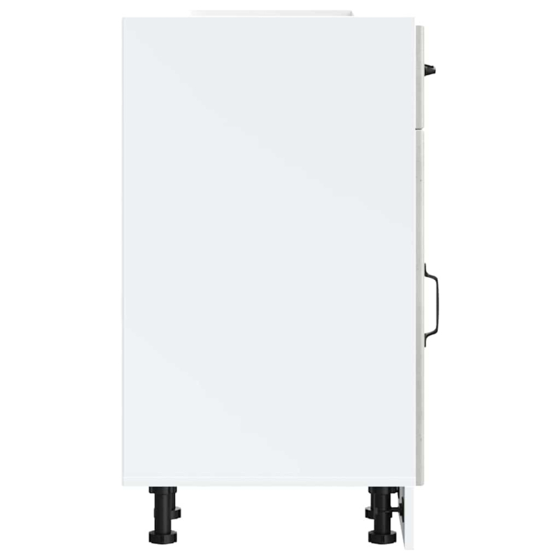 Küchen-Unterschrank Lucca Betongrau Holzwerkstoff