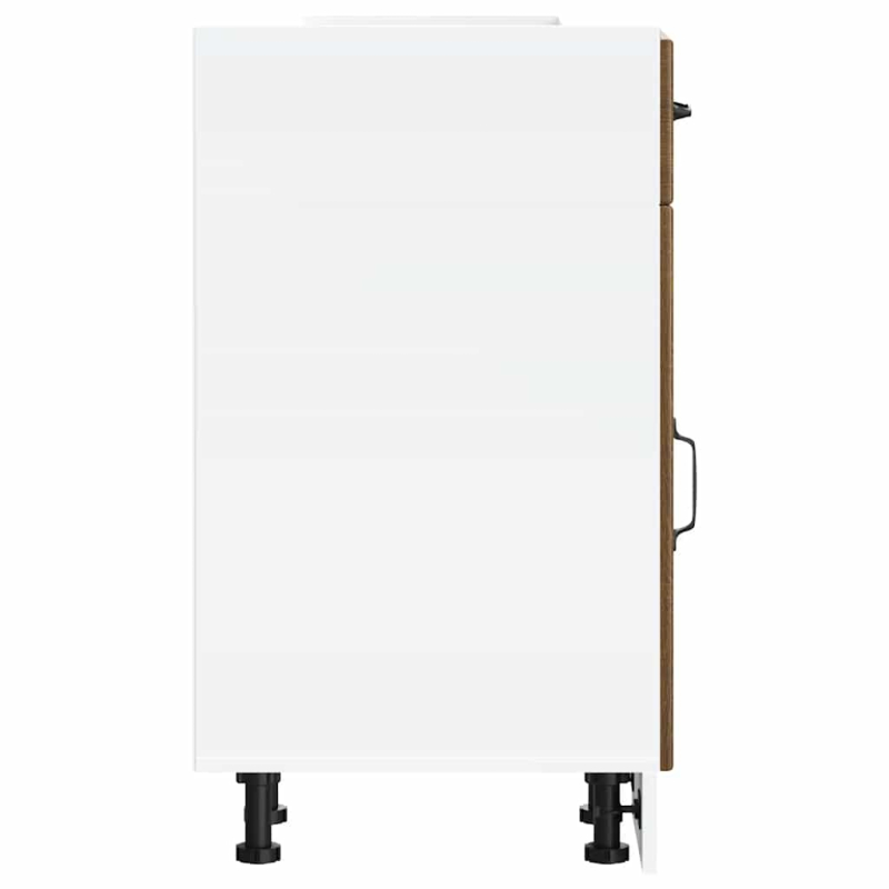 Küchen-Unterschrank Lucca Braun Eichen-Optik Holzwerkstoff