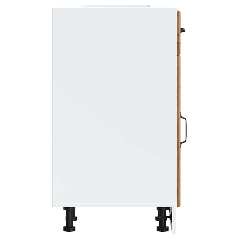 Küchen-Unterschrank Lucca Altholz-Optik Holzwerkstoff