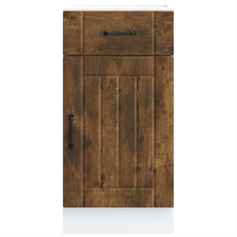 Küchen-Unterschrank Lucca Räuchereiche Holzwerkstoff