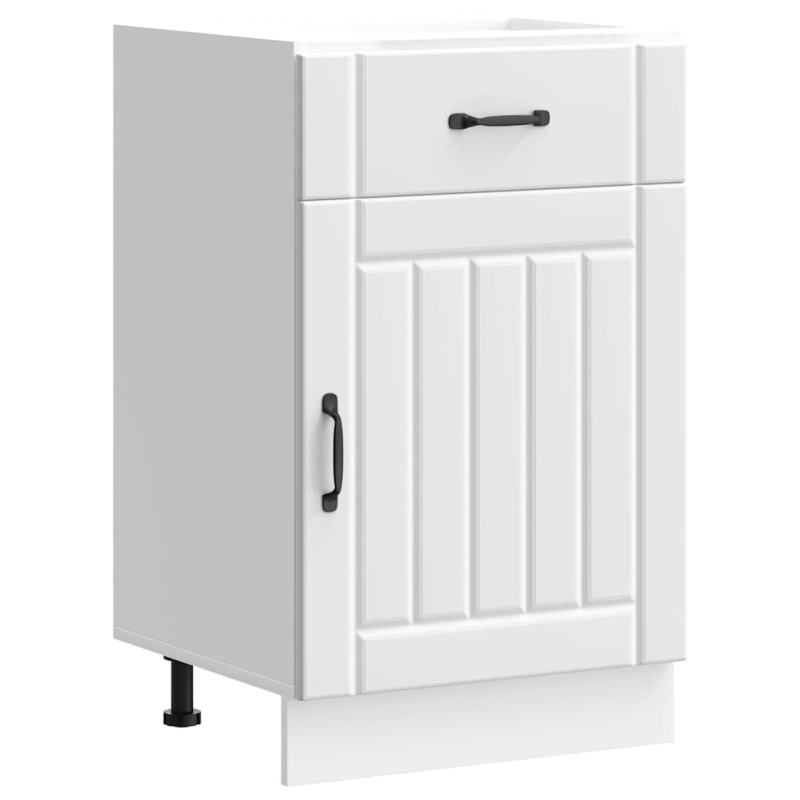 Küchen-Unterschrank Lucca Weiß Holzwerkstoff