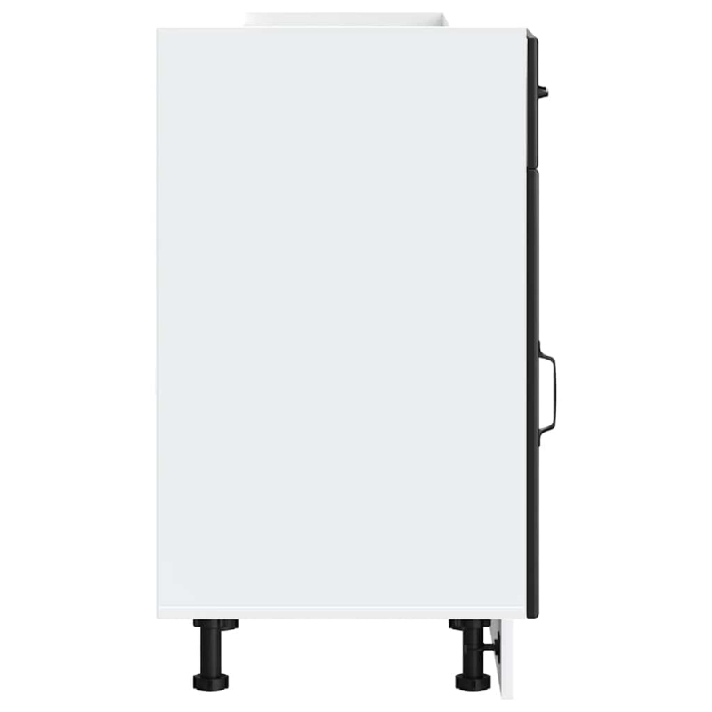 Küchen-Unterschrank Lucca Schwarz Holzwerkstoff