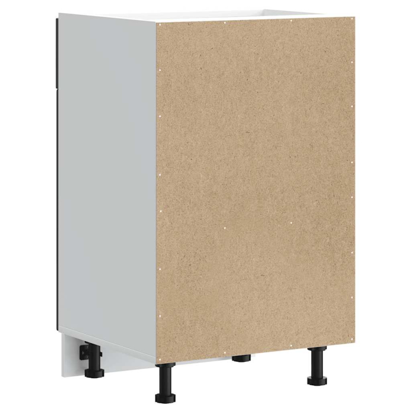 Küchen-Unterschrank Lucca Schwarz Holzwerkstoff