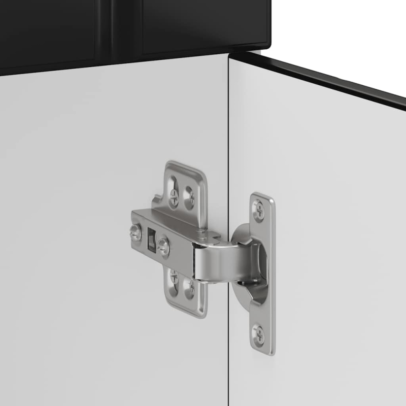 Küchen-Unterschrank Lucca Schwarz Holzwerkstoff