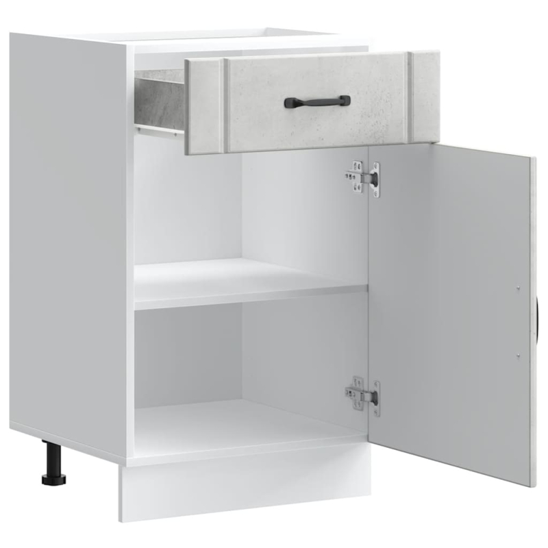 Küchen-Unterschrank Lucca Betongrau Holzwerkstoff