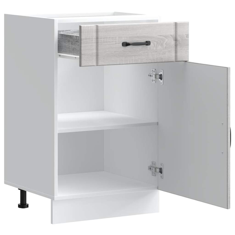 Küchen-Unterschrank Lucca Grau Sonoma Holzwerkstoff