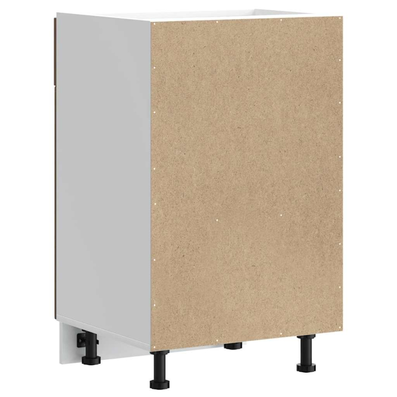 Küchen-Unterschrank Lucca Braun Eichen-Optik Holzwerkstoff