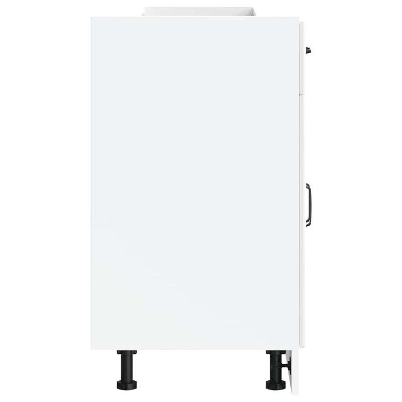 Küchen-Unterschrank Lucca Hochglanz-Weiß Holzwerkstoff