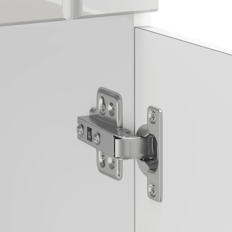 Küchen-Unterschrank Lucca Hochglanz-Weiß Holzwerkstoff