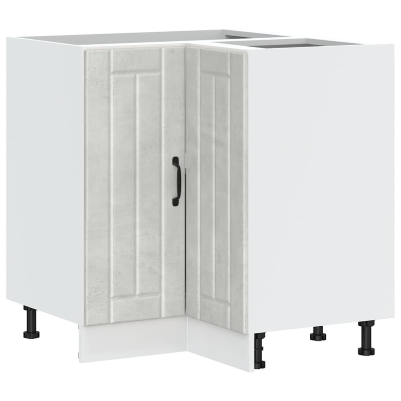 Küchen-Eckunterschrank Lucca Betongrau Holzwerkstoff