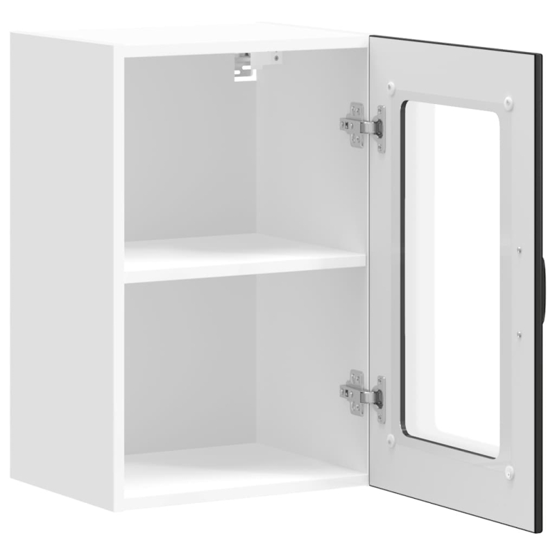 Küchen-Hängeschrank mit Glastür Lucca Schwarz