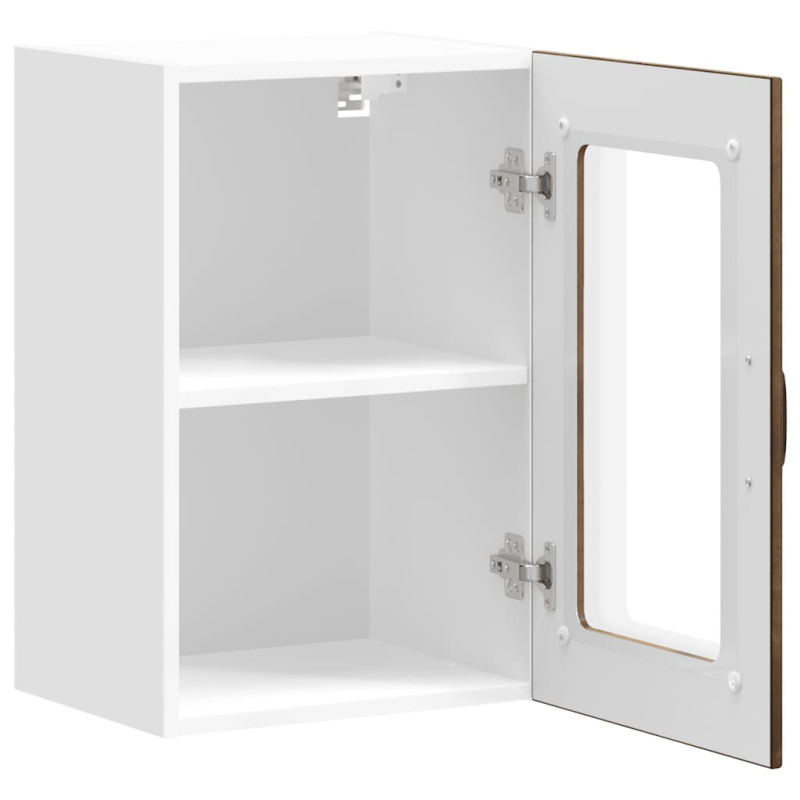 Küchen-Hängeschrank mit Glastür Lucca Räuchereiche