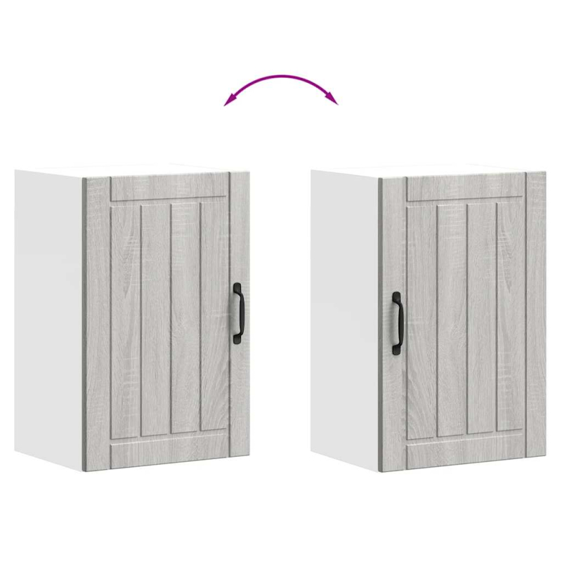 Küchen-Hängeschrank Lucca Grau Sonoma Holzwerkstoff