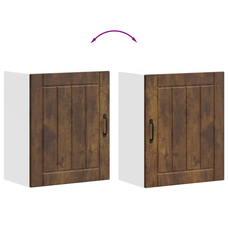 Küchen-Hängeschrank Lucca Räuchereiche Holzwerkstoff