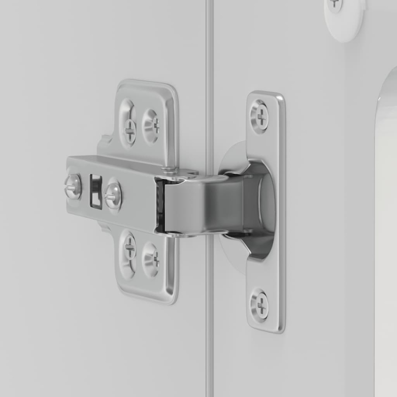 Küchen-Hängeschrank mit Glastür Lucca Hochglanz-Weiß Holzwerkstoff