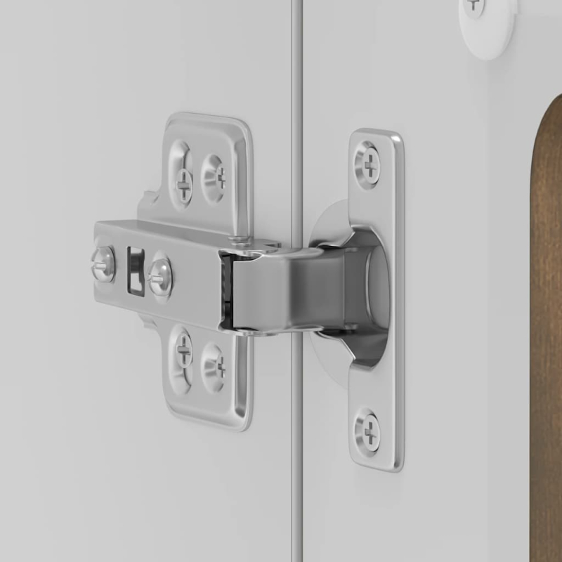 Küchen-Hängeschrank mit Glastür Lucca Räuchereiche Holzwerkstoff