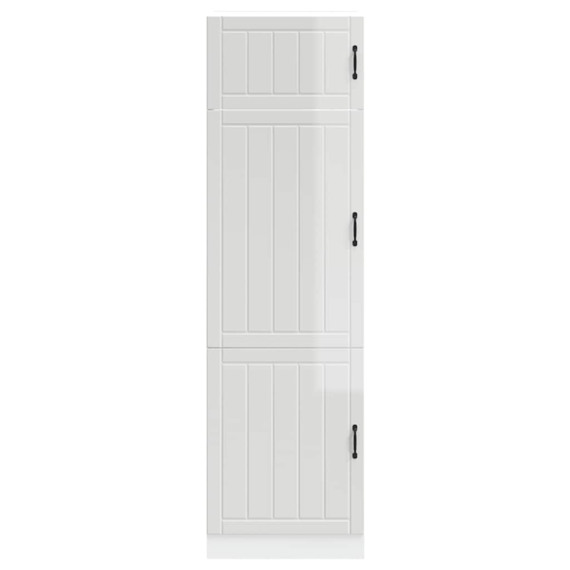 Küchenschrank Lucca Hochglanz-Weiß Holzwerkstoff