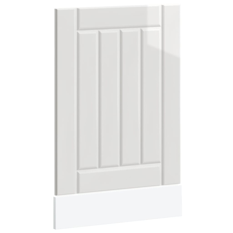 Geschirrspülerblende Lucca Hochglanz-Weiß Holzwerkstoff