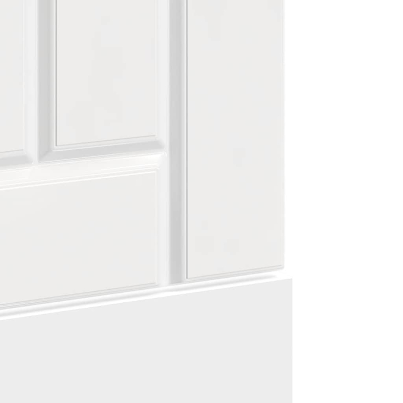 Geschirrspülerblende Lucca Hochglanz-Weiß Holzwerkstoff