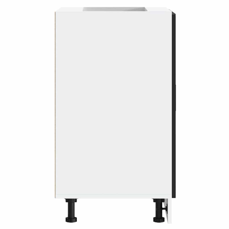 Küchenunterschrank Porto Schwarz Holzwerkstoff