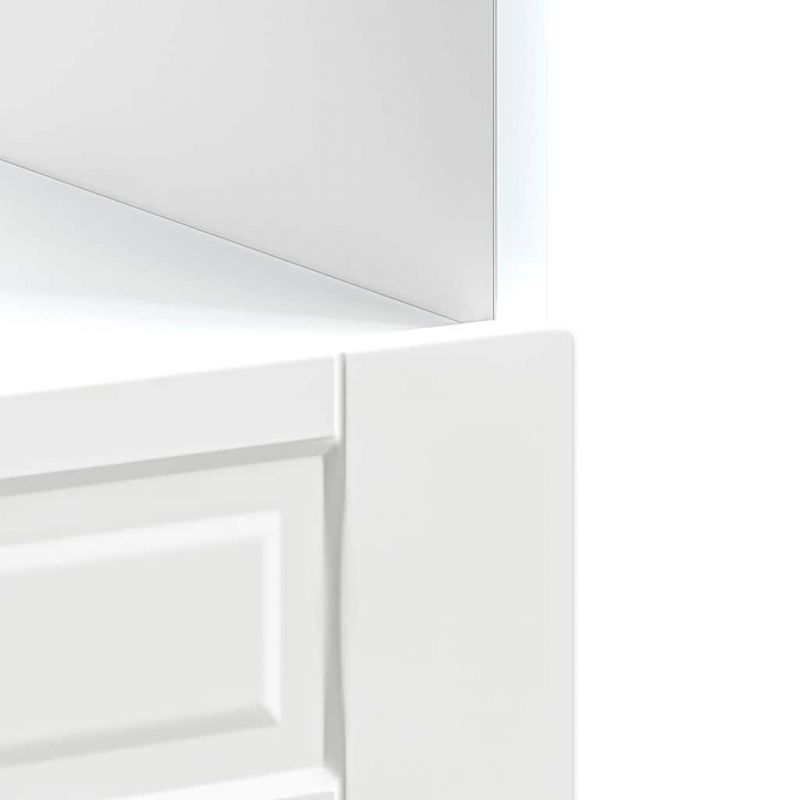 Herdumbauschrank Porto Weiß Holzwerkstoff