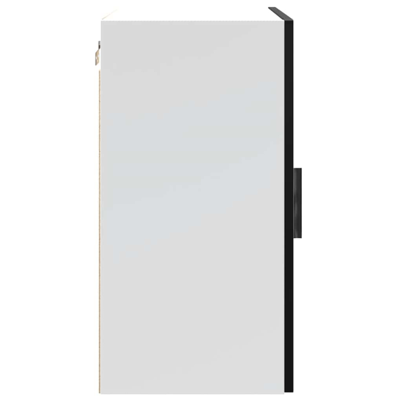 Küchen-Hängeschränke 2 Stk. Porto Schwarz Holzwerkstoff