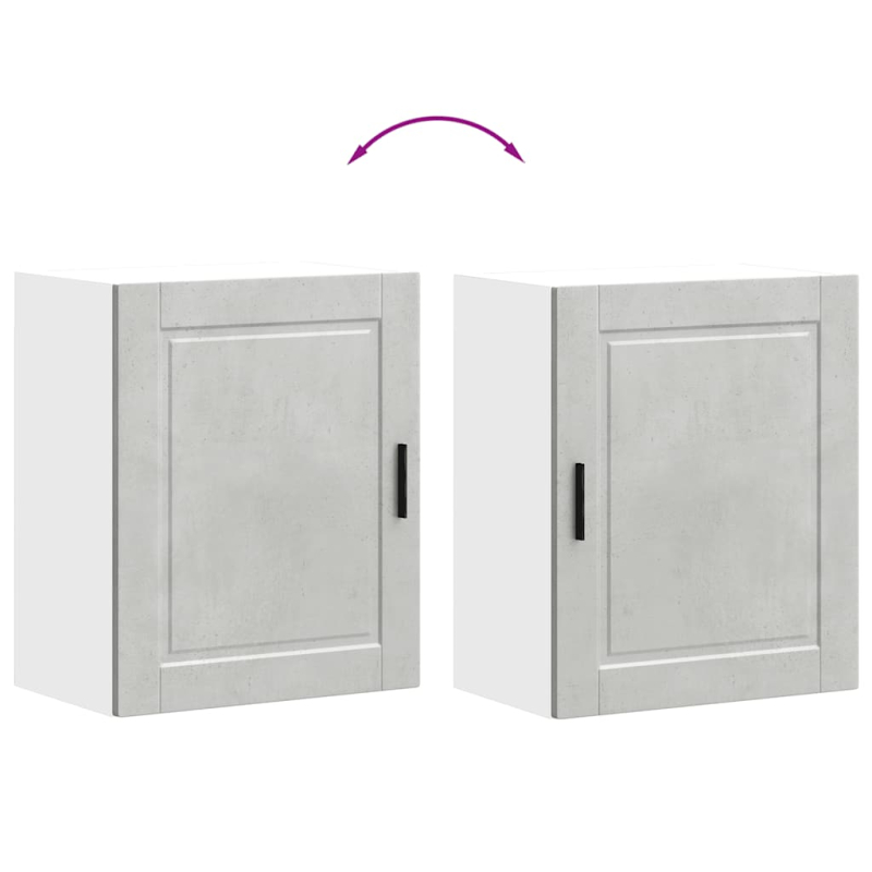 Küchen-Hängeschrank Porto Betongrau Holzwerkstoff