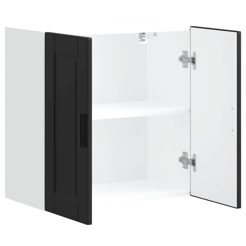 Küchen-Hängeschrank Porto Schwarz Holzwerkstoff