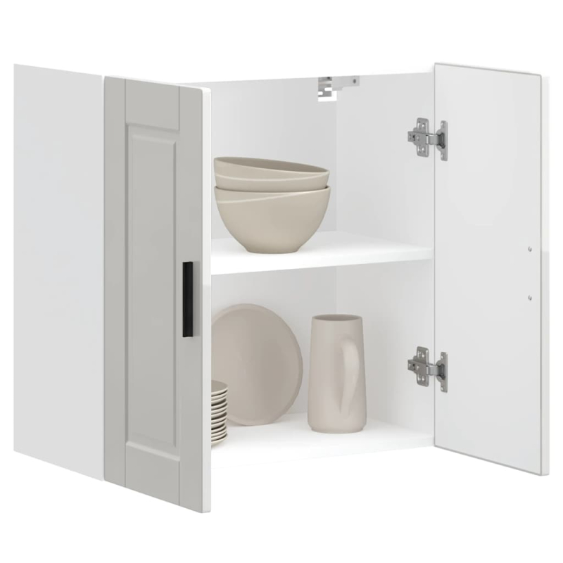 Küchen-Hängeschrank Porto Hochglanz-Weiß Holzwerkstoff