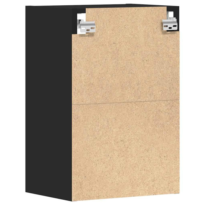Hängeschrank Riga Schwarz 40x29,5x60 cm Holzwerkstoff
