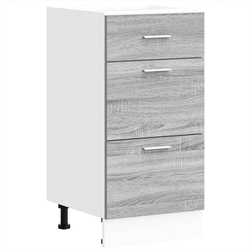 Unterschrank Lyon Grau Sonoma 40x46x81,5 cm Holzwerkstoff