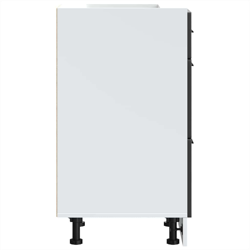 Küchenunterschrank Porto Schwarz Holzwerkstoff