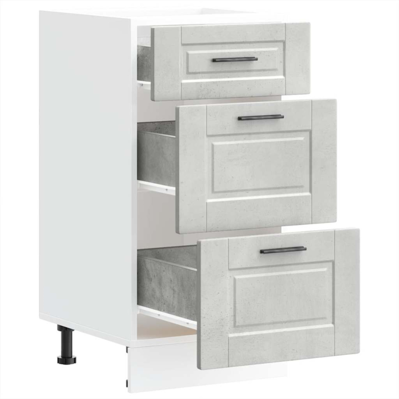 Küchenunterschrank Porto Betongrau Holzwerkstoff