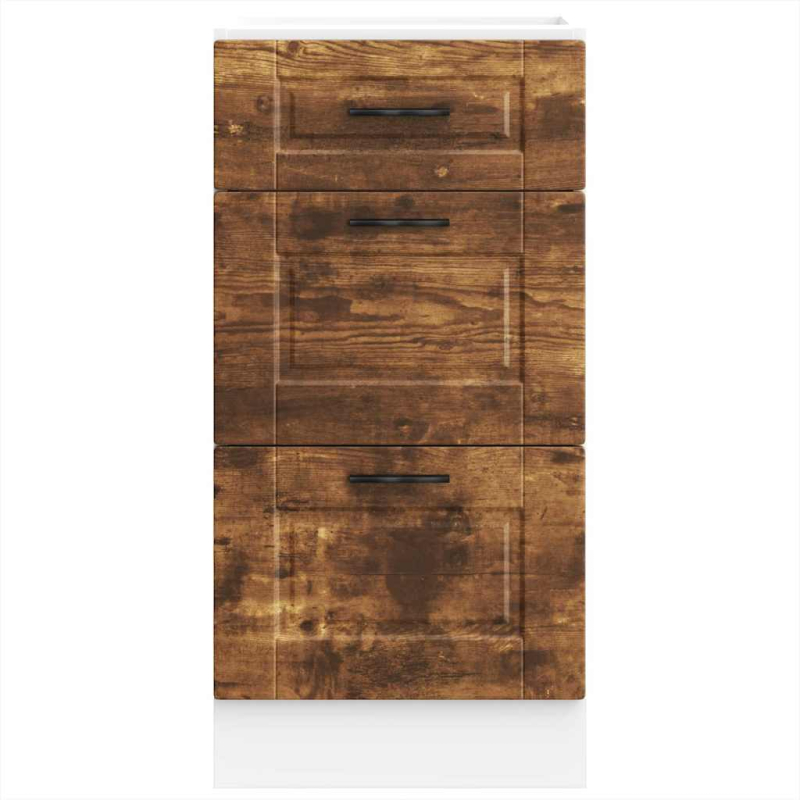 Küchenunterschrank Porto Räuchereiche Holzwerkstoff