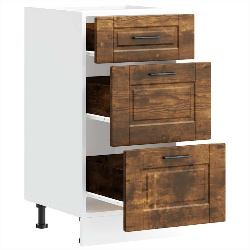 Küchenunterschrank Porto Räuchereiche Holzwerkstoff