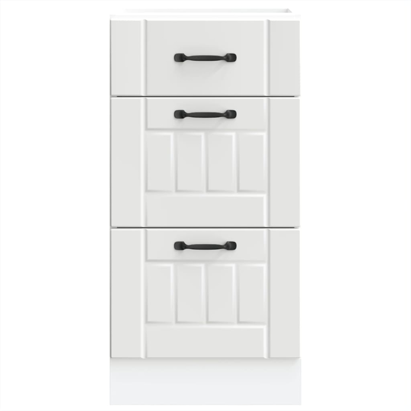 Küchen-Unterschrank Lucca Weiß Holzwerkstoff