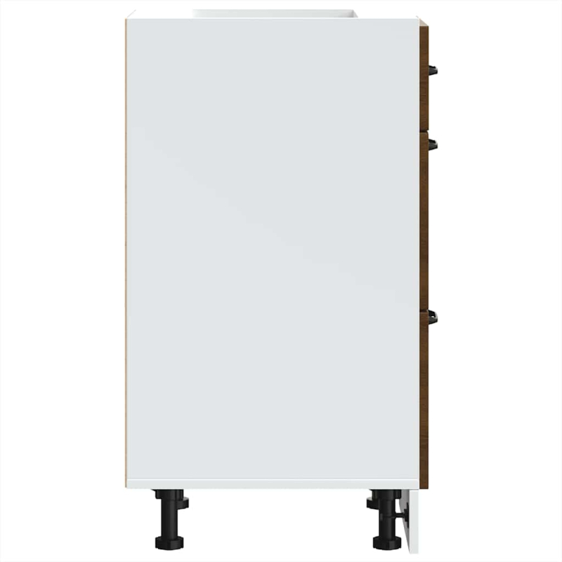 Küchen-Unterschrank Lucca Braun Eichen-Optik Holzwerkstoff