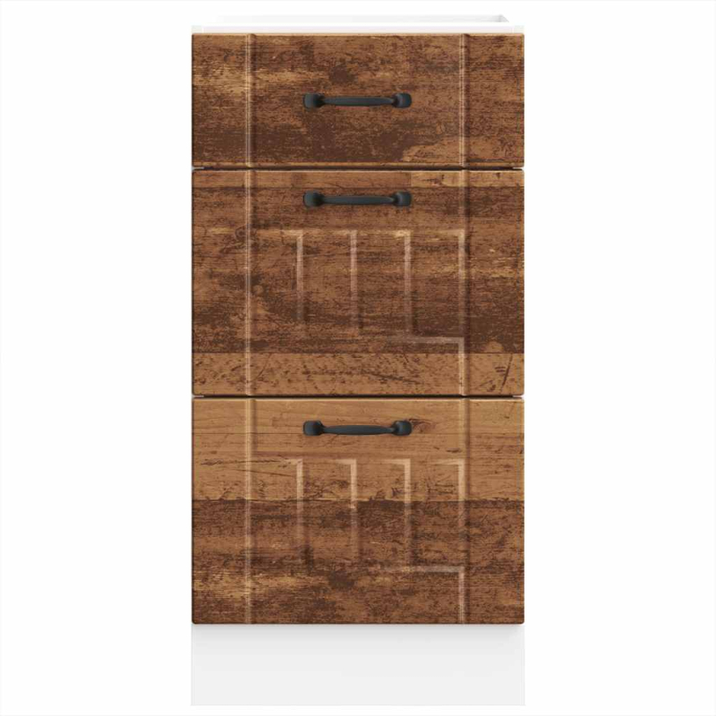 Küchen-Unterschrank Lucca Altholz-Optik Holzwerkstoff