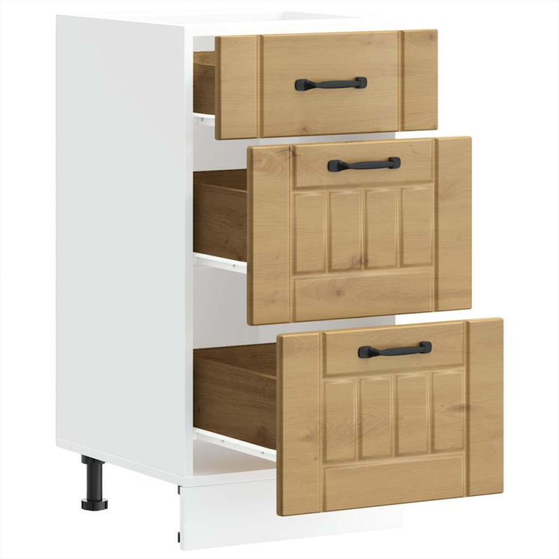 Küchen-Unterschrank Lucca Artisan-Eiche Holzwerkstoff