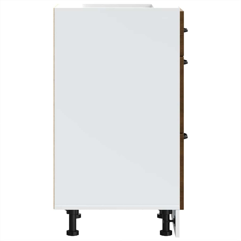 Küchenunterschrank Kalmar Braun Eichen-Optik Holzwerkstoff