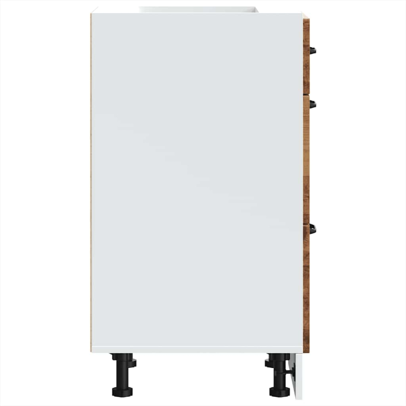 Küchenunterschrank Kalmar Altholz-Optik Holzwerkstoff