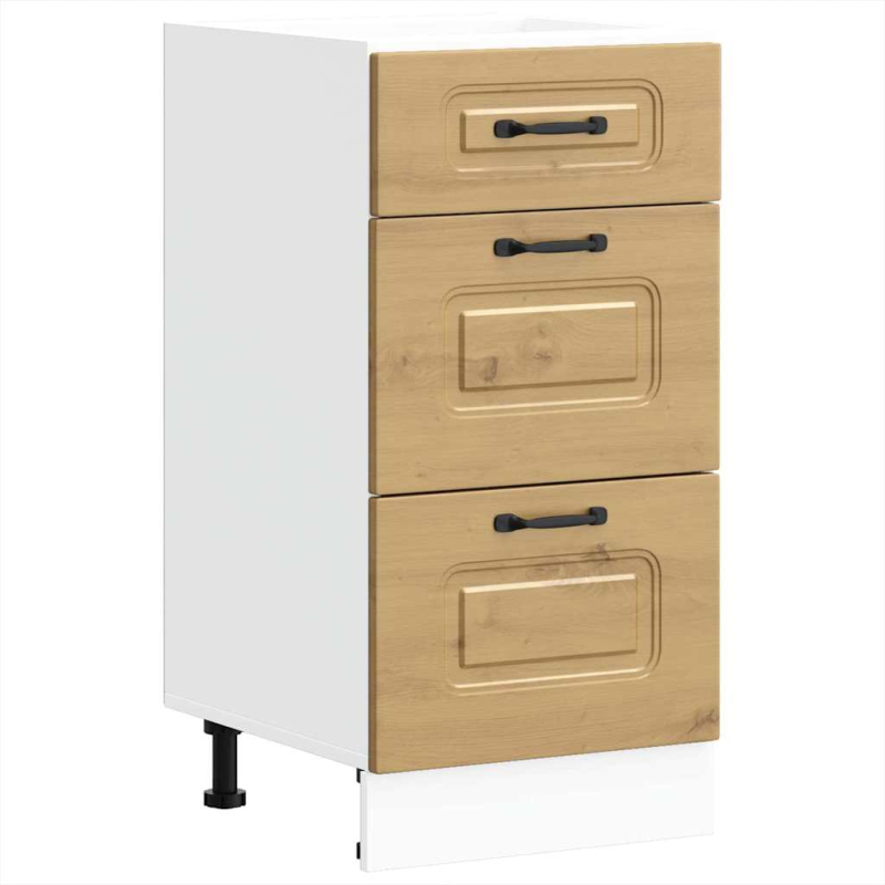 Küchenunterschrank Kalmar Artisan-Eiche Holzwerkstoff