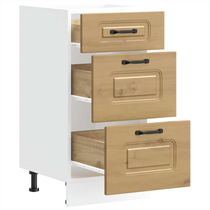 Küchenunterschrank Kalmar Artisan-Eiche Holzwerkstoff