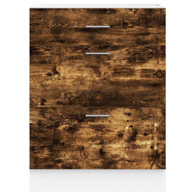 Küchenunterschrank Lyon Räuchereiche Holzwerkstoff