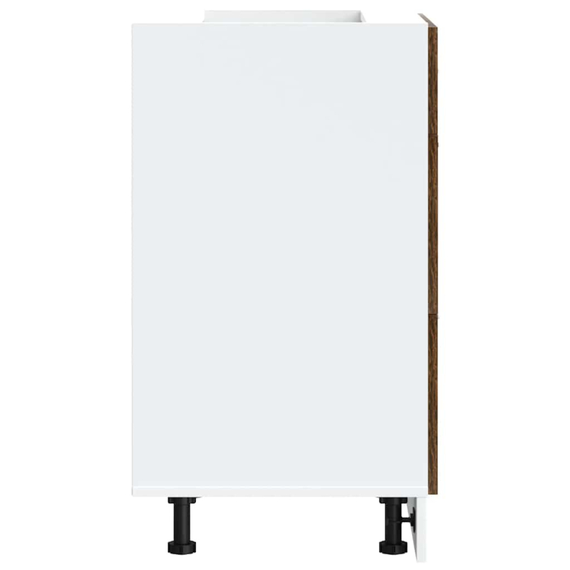 Küchenunterschrank Lyon Räuchereiche Holzwerkstoff