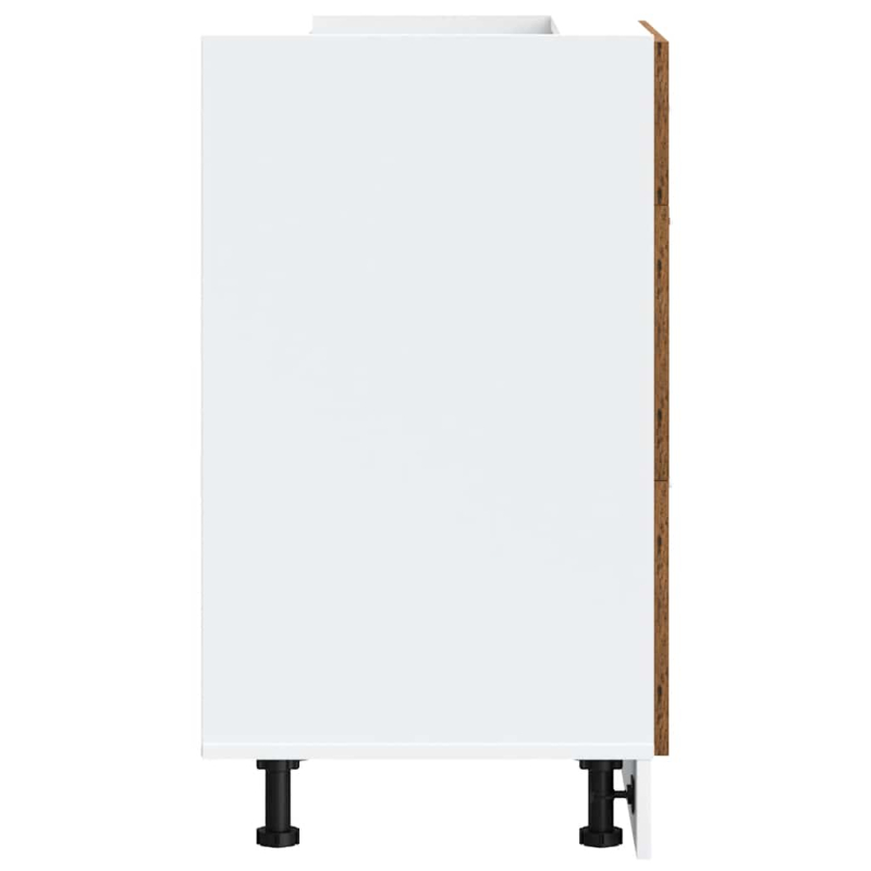 Küchenunterschrank Lyon Altholz-Optik Holzwerkstoff