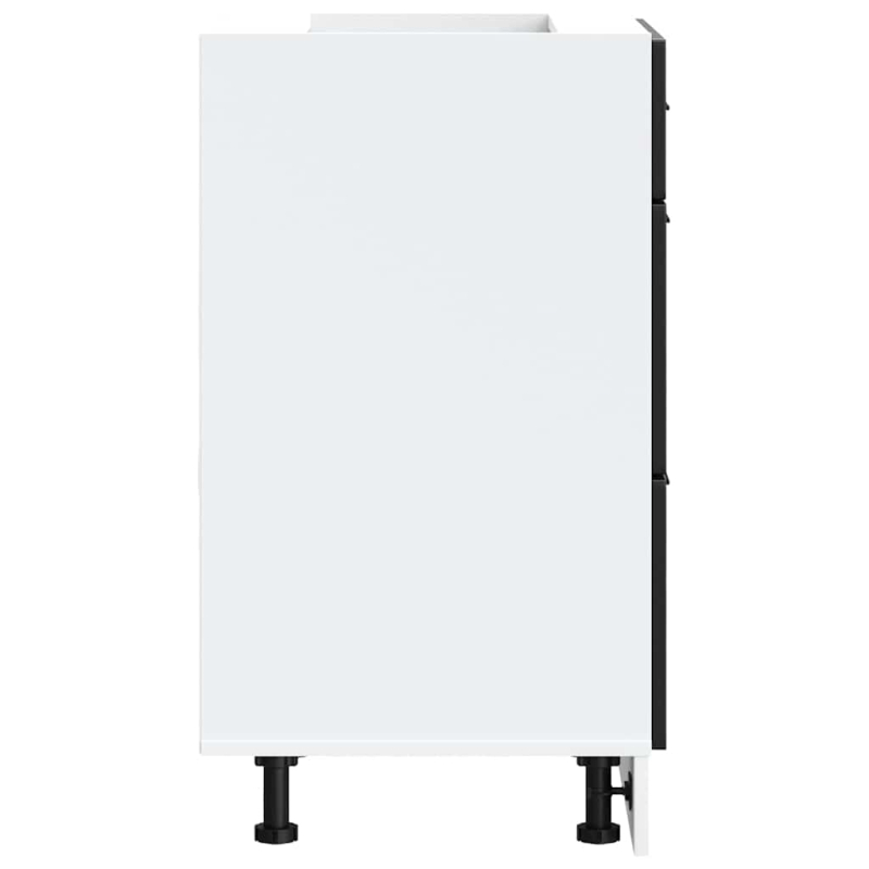 Küchenunterschrank Porto Schwarz Holzwerkstoff