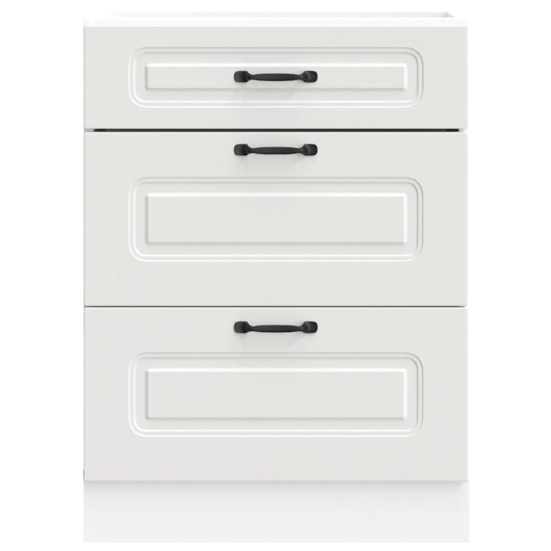 Küchenunterschrank Kalmar Weiß Holzwerkstoff